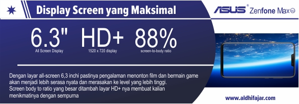 Jalani Aktifitas Sehari-harimu bersama Zenfone Max M2 6 Display SCreen