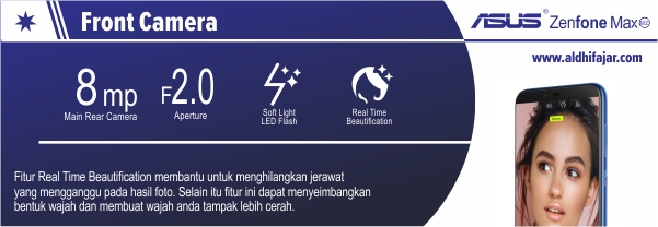 Jalani Aktifitas Sehari-harimu bersama Zenfone Max M2 10 Kamera Depan