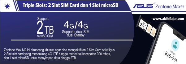 Jalani Aktifitas Sehari-harimu bersama Zenfone Max M2 12 Triple SLots