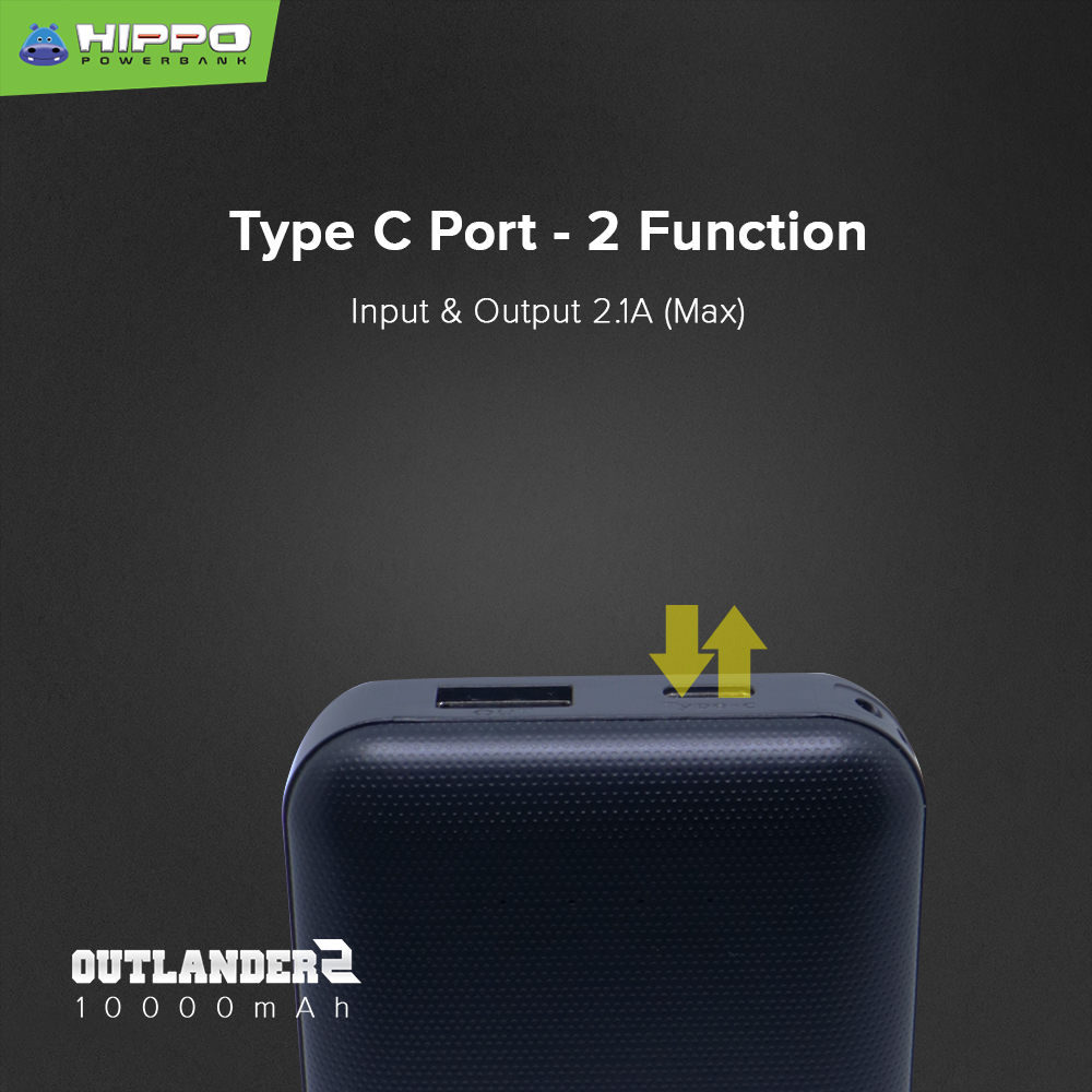 HIPPO Outlander2 Powerbank  Type C Port