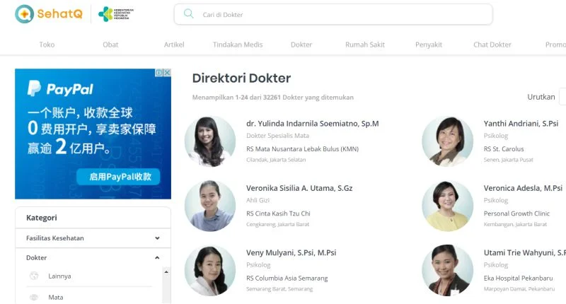 Cari Dokter sehatQ