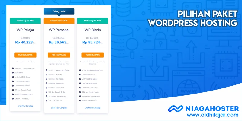 Hosting Murah yang Cocok untuk Para Blogger 8 Pilihan Paket WordPress Hosting