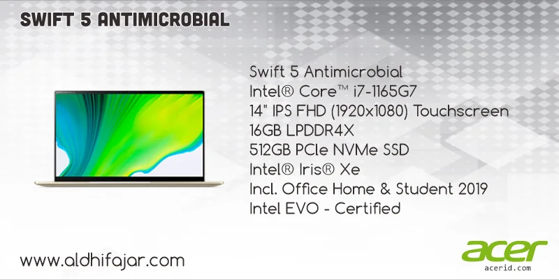 Acer Swift 5 antimmicrobial tipis dan terbaik
