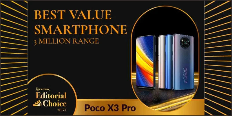Pricebook Editorial Choice 2021 Kumpulan Gadget Terbaik 4 Best Value 3 Jutaan Terbaik 2021 Poco X3 Pro
