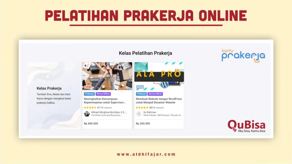 Pelatihan Prakerja Online