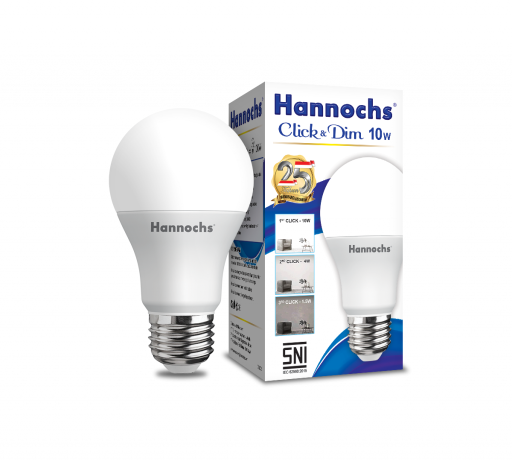 Produk Lampu Pintar Terbaik Hannochs untuk Kenyamanan Penerangan Rumah 6 LED Click & Dim