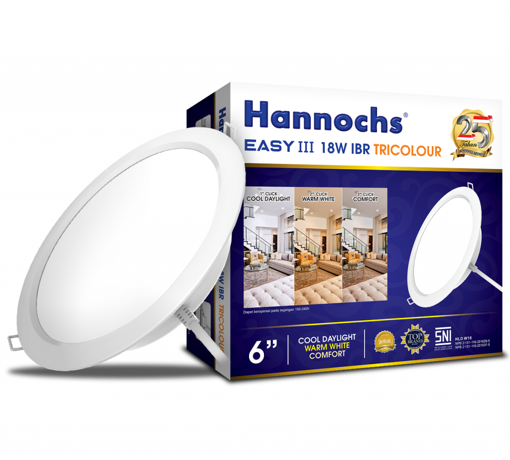 Produk Lampu Pintar Terbaik Hannochs untuk Kenyamanan Penerangan Rumah 11 LED Decorative Easy III Tricolour
