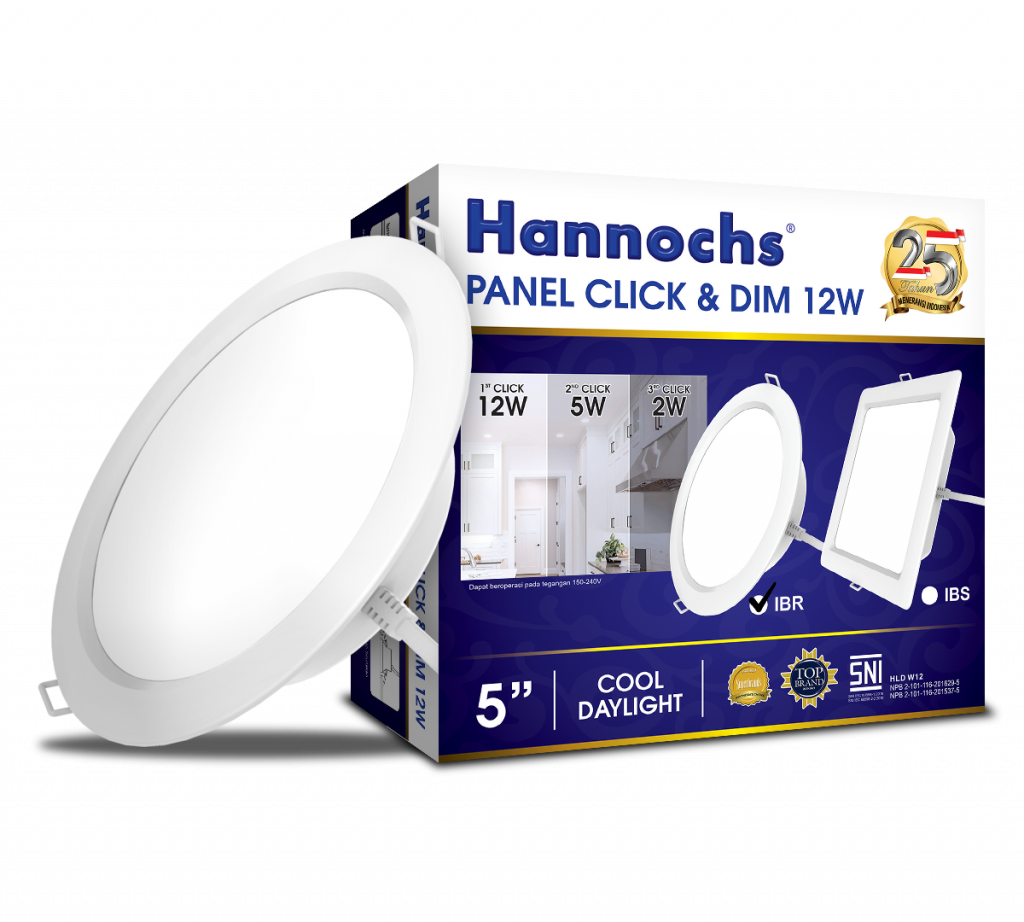 Produk Lampu Pintar Terbaik Hannochs untuk Kenyamanan Penerangan Rumah 12 LED Decorative Panel Click & Dim