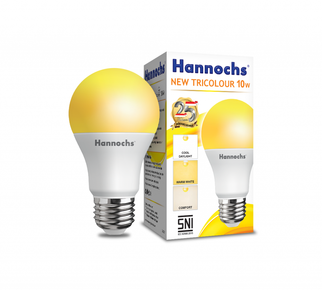 Produk Lampu Pintar Terbaik Hannochs untuk Kenyamanan Penerangan Rumah 5 LED New Tricolour