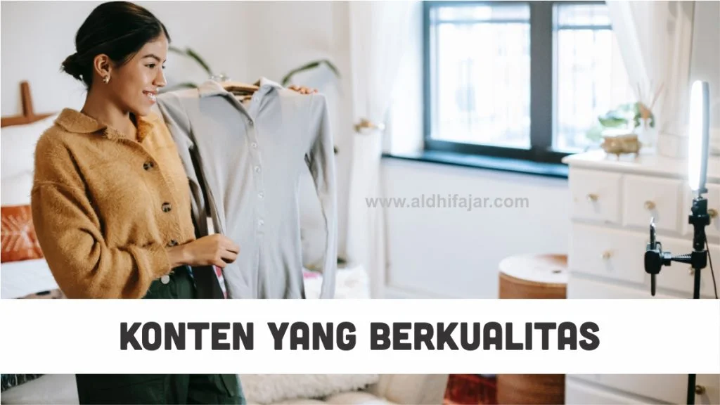 Affiliate marketer membuat konten yang berkualitas