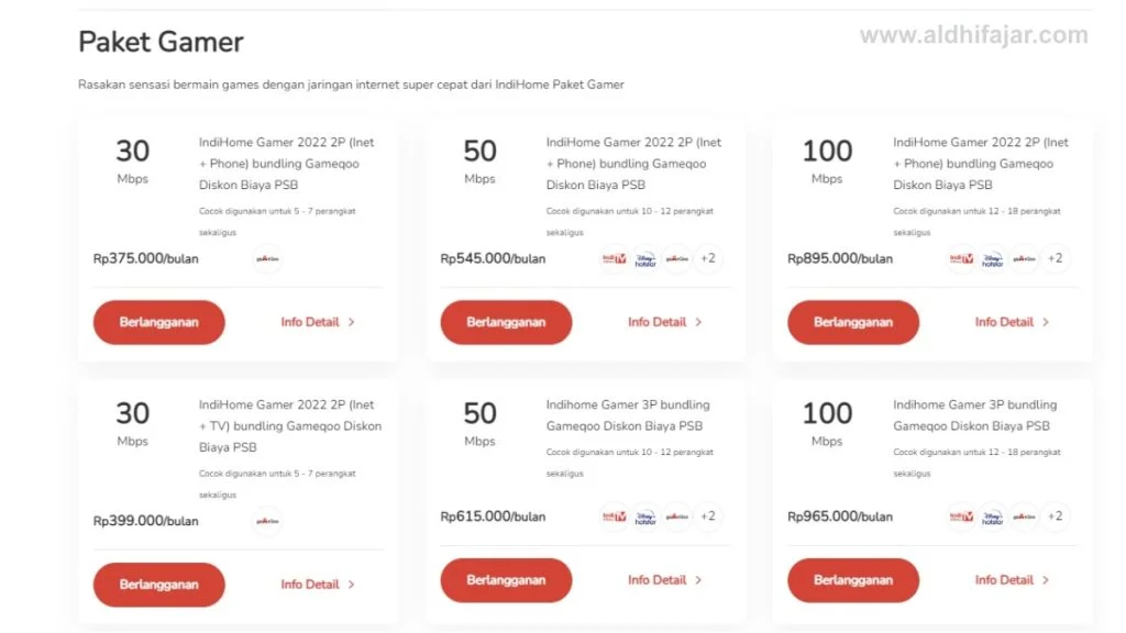 Faktor Latency dan Bandwidth di Internet Gaming 2 paket gamer IndiHome