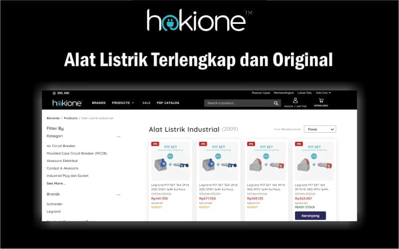 Hokione Platform Distribusi Alat Listrik Terlengkap untuk Rumah dan Industri 2 Hokione barang terlengkap dan original
