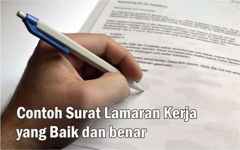 Contoh Surat Lamaran Kerja yang Baik dan benar 1 Contoh surat lamaran kerja yang benar