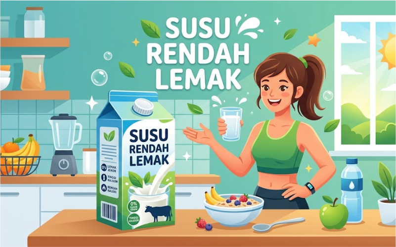 susu rendah lemak